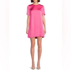 ❤️NWT THEORY Pink Satin Dress Size L